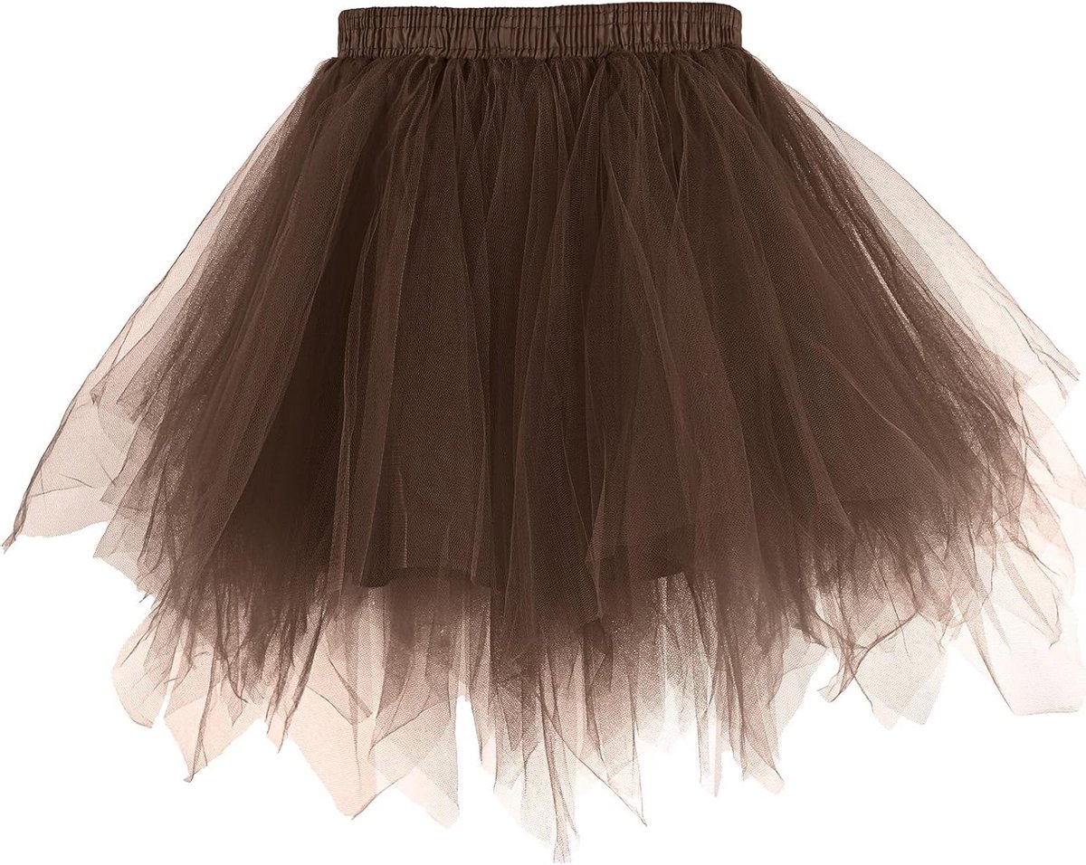 Elegante Tulle Rok voor Dames - Retro Tutu Ballet Rok voor Feestjes, Carnavalskostuum en Dansen met Hoge Taille en Elastische Band