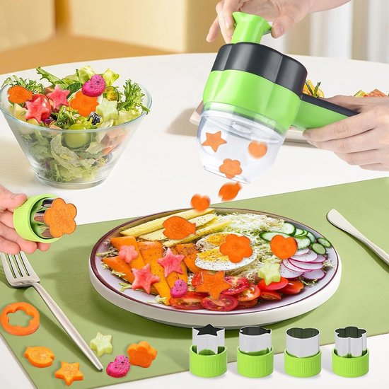 Compacte 4-in-1 Elektrische Voedselhakker en Mini Blender voor Groenten, Fruit en Vlees met USB Oplaadfunctie, Ideaal voor Koken en Bereiden van Maaltijden van Merkloos — afbeelding 2