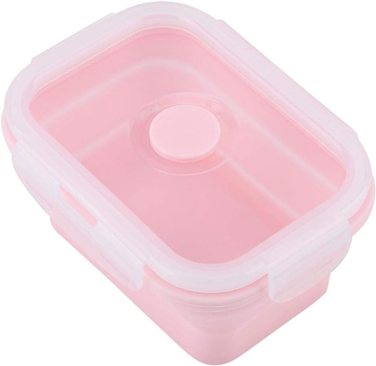 Vouwbare en draagbare siliconen lunchbox voor keuken, magnetron, oven en vriezer - 500ml, ideaal voor onderweg en maaltijdprep