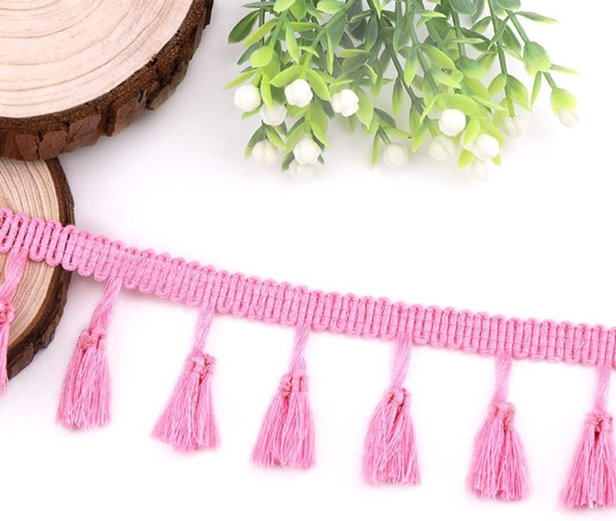 15 Yards Kleurige Franje Band voor Naaien, Decoratieve Randen voor Gordijnen en Kostuums, 4 cm Breed