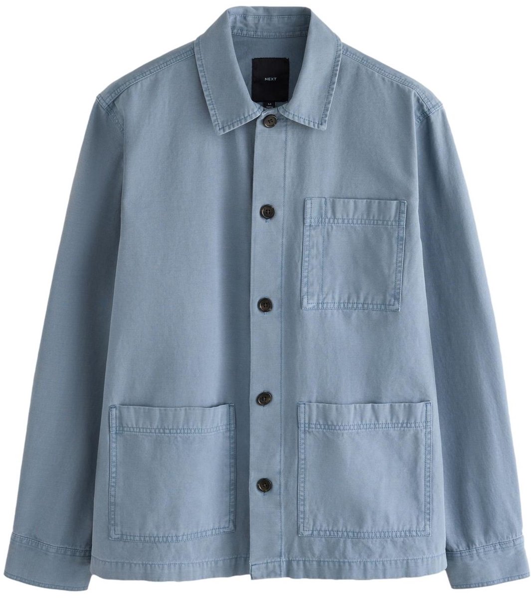 Next - Heren - Canvas Chore shacket - Blauw