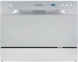Klarstein Vaatwasser Mini voor 6 Gedecke, Leiser vaatwasser klein met 6 spoelprogramma's, Kleiner Tisch vaatwasser voor Zuhause, kantoor en Camping, vaatwasser Mini met Wasseranschluss - Tafelvaatwasser - 6 Maatgedekken 49 dB 45 cm 1380W