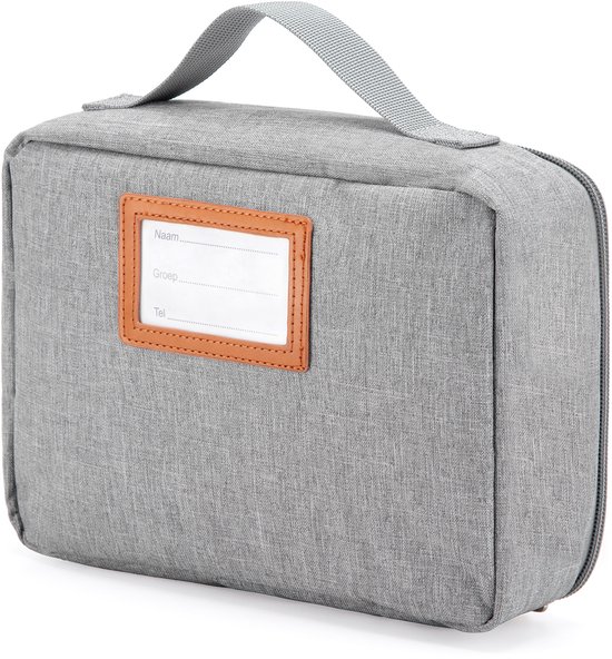 Brisby 4 Laags Geïsoleerde Koeltas - Lunchtas 2.5 liter - Lichtgrijs van Brisby — afbeelding 2
