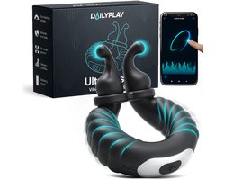 Dailyplay Vibrerende Cockring met App – Siliconen Penisring Vibrerend – Seks Toys voor Koppels en Mannen – Clitoris Stimulator –Ballstretcher Verstelbaar - Seksspeeltjes – Sex Toys – Vibrator Electrisch