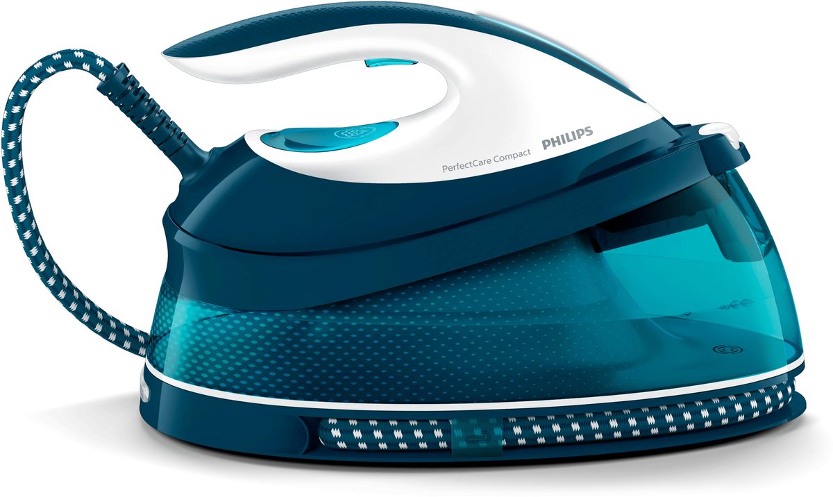 Philips Stoomstrijkijzer met Stoomgenerator GC7844/20 - Met Station - Snel Warm - Verticaal Strijken - Zelfreinigend - Groot Reservoir - Blauw