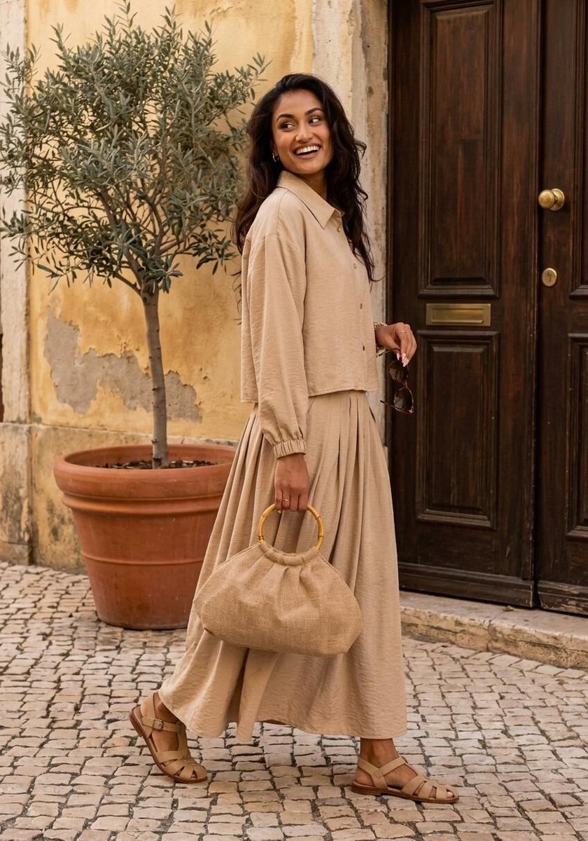 Ruby Tuesday Cansu Rokken Dames - Beige - Maat 36