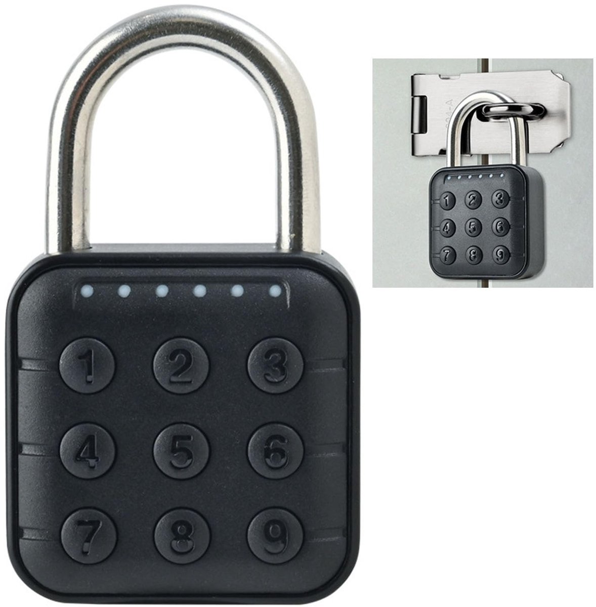 Dailygoods - Dailygoody - Elektronisch Combinatieslot - Waterdichte Beveiliging - Voor Koffers en Deuren - Veiligheidsslot - Toegangsbeveiliging - Geschikt vo