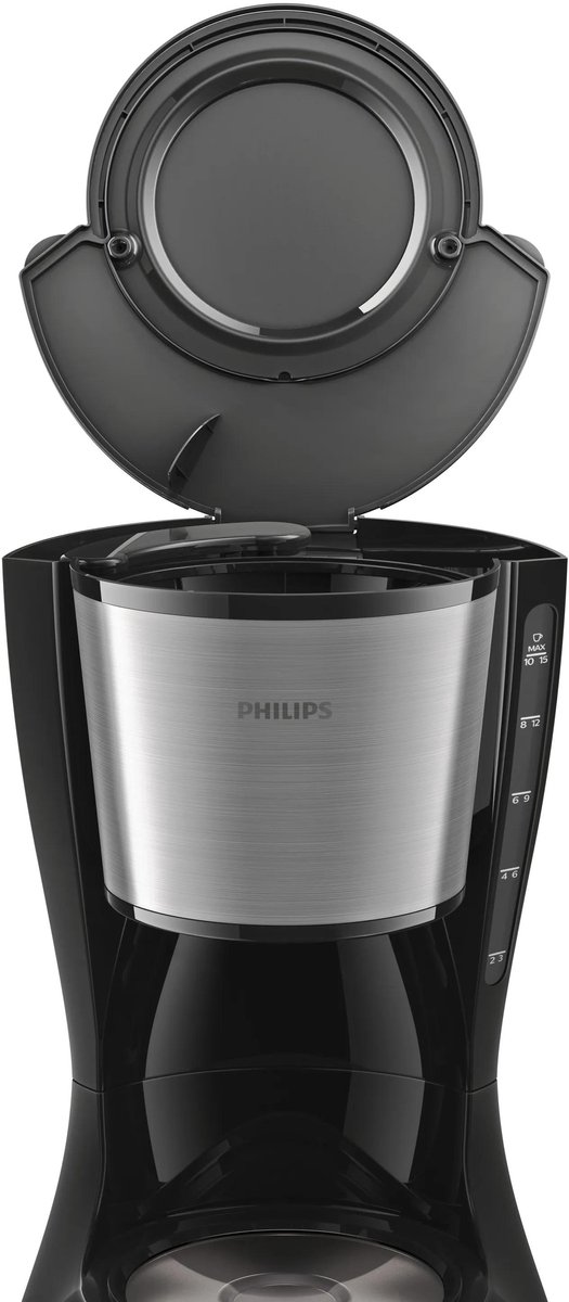 Philips Daily HD7462/20 - Koffiezetapparaat - Zwart/zilver thumbnail 6