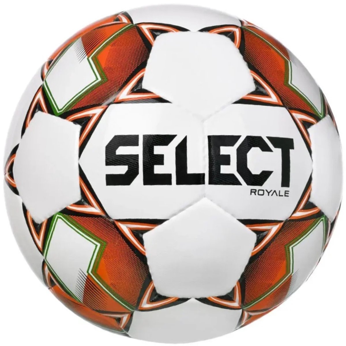 Select Royale V22 Wedstrijdbal - Wit / Oranje / Zwart | Maat: 4