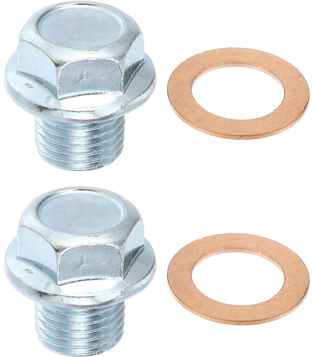Dailygoods - 2 Stuks M14x1.5 Motorolie Afvoerplug Schroef voor Opel