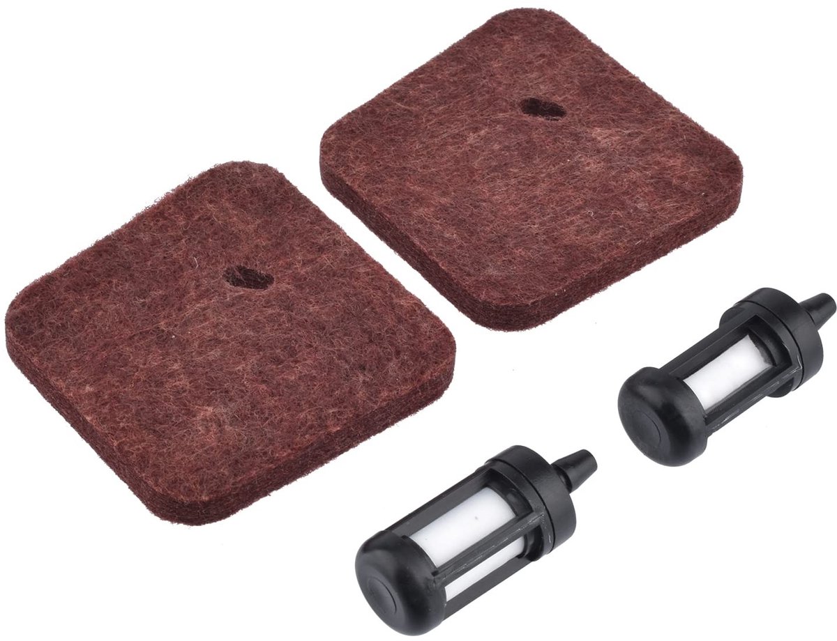 Dailygoods - Dailygoody - Annuleringsluchtfilter - Brandstoffilter - Vervangset - 2 Stuks - Voor Trimmers - Geschikt voor Stihl FS38 FS55