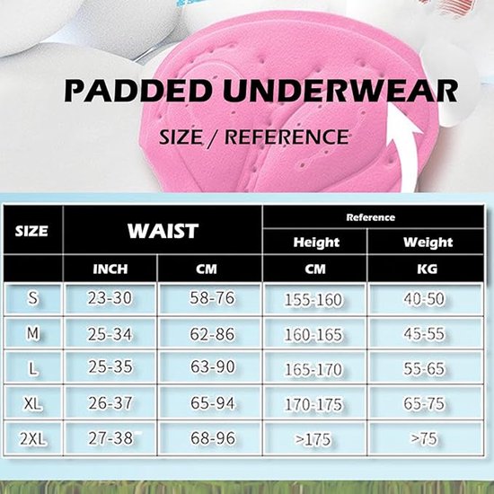Fietsbroek - Fietsonderbroek Met Siliconen Pad - Sneldrogend en Ademend Sportondergoed Voor Fietsen en Spinning - Huidskleur - Maat XL — afbeelding 5