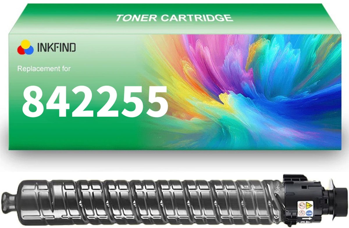 INKFIND 842255 Zwart tonercartridge compatibel met Ricoh 842255 Zwart geschikt voor Ricoh IM C3000/IM C3500 - 1-pack Zwart