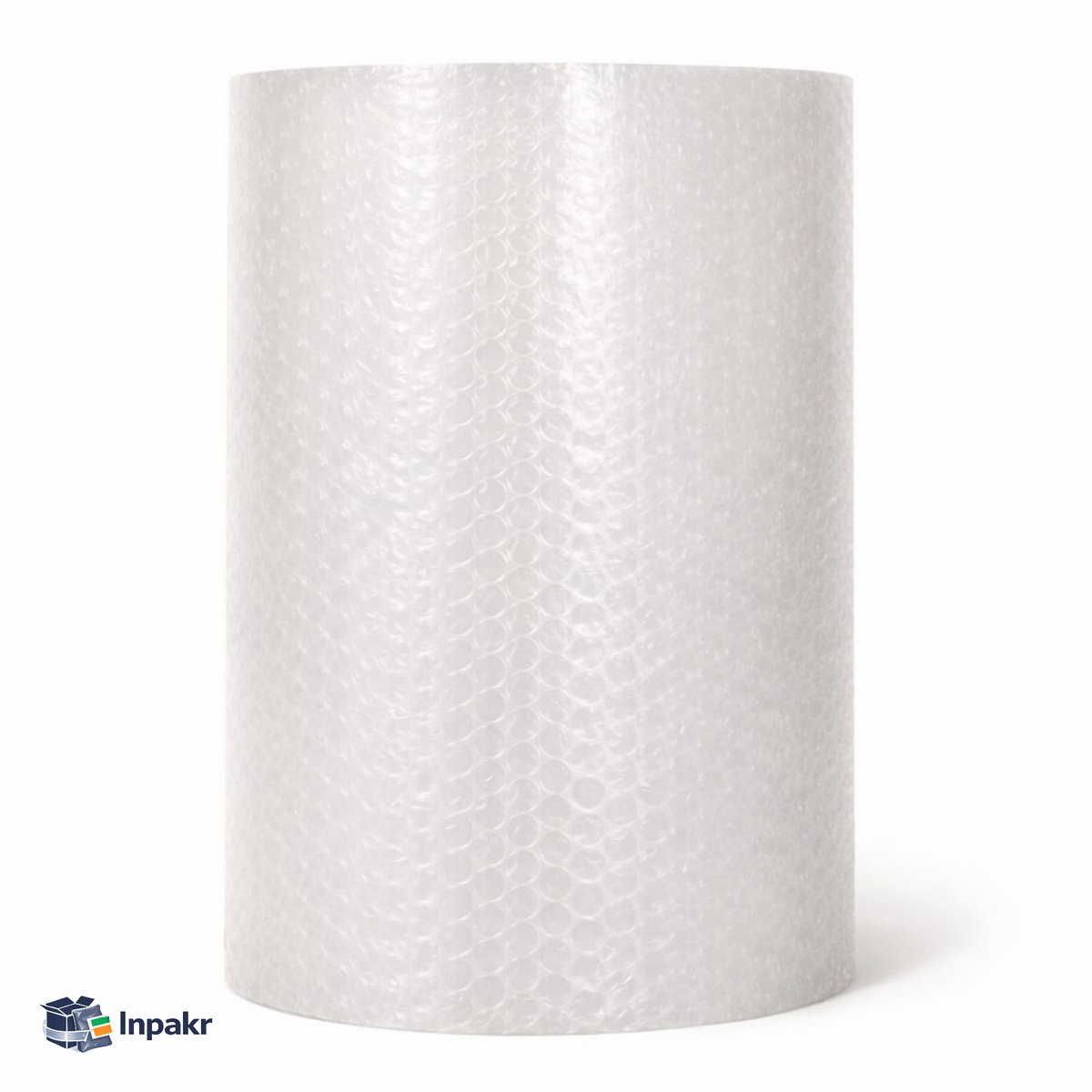 Inpakr Noppenfolie - 75cm x 100m - 10mm Nop - Bubbeltjesplastic Rol - Bubbelfolie Luchtkussenfolie - Transparant