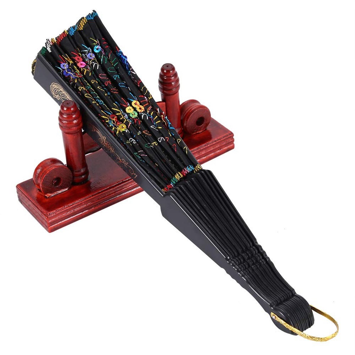 Dailygoods - Decoratieve Houten Ventilator Standhouder voor Thuis