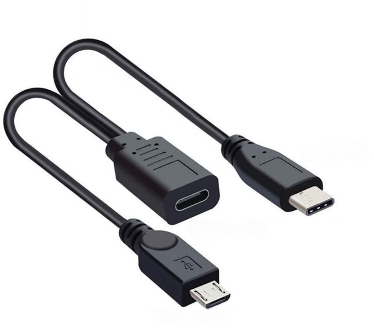 Dailygoods - C-Splitter Multi-Oplaadkabel voor Twee Apparaten