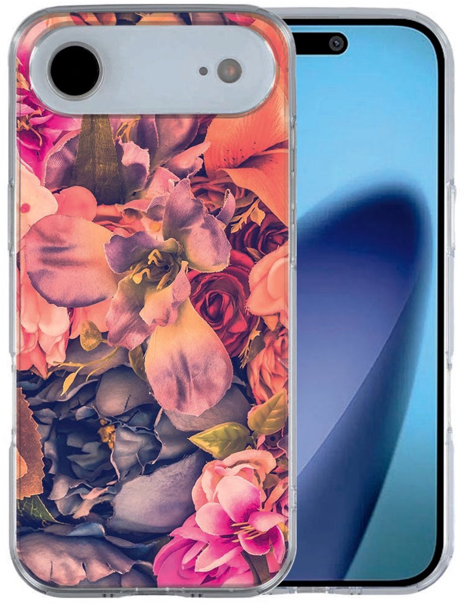 iPhone Air hoesje Bosje Bloemen - Roze, Meerkleurig