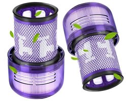 HEPA-filters Geschikt voor Dyson V12 Detect Slim stofzuigers (2 stuks) - Vervangingsfilter Geschikt voor de achterkant