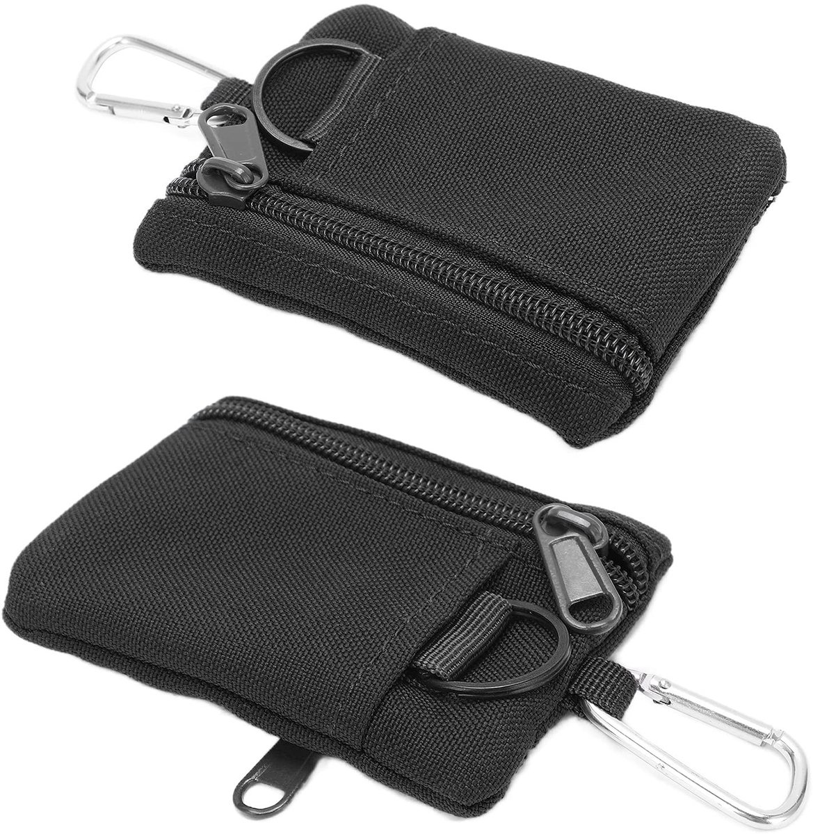 Dailygoods - Dailygoody Molle Pouch - Mini Portemonnee - Duurzaam en Ruim - Zwart - Outdoor Pouch - Ideaal voor Sleutels en Pasjes - Compact en Handig