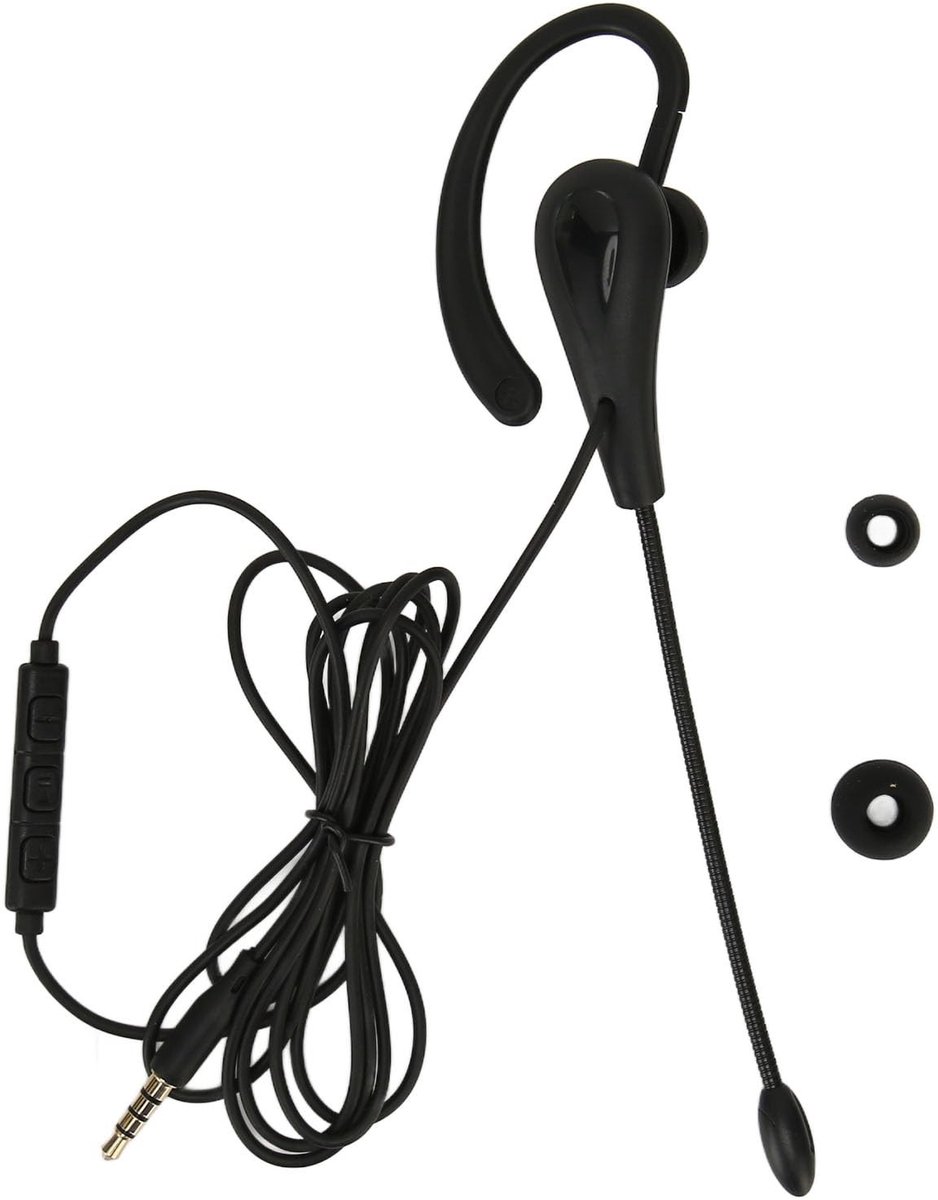 Dailygoods - Dailygoody - Kantoorheadset - Ruisonderdrukkende Microfoon - Lichtgewicht en Comfortabel - Mono-headset - Geschikt voor Telefoons en Computers - Ideaa