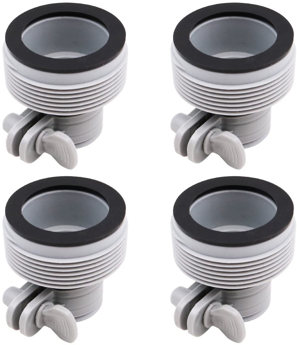 Dailygoods - Dailygoody - Slangomzettingsadapters Kit - Upgrade filterpomp - 1,25 inch tot 1,5 inch - 4 Pack - Geschikt voor Intex Pool - Kunststof