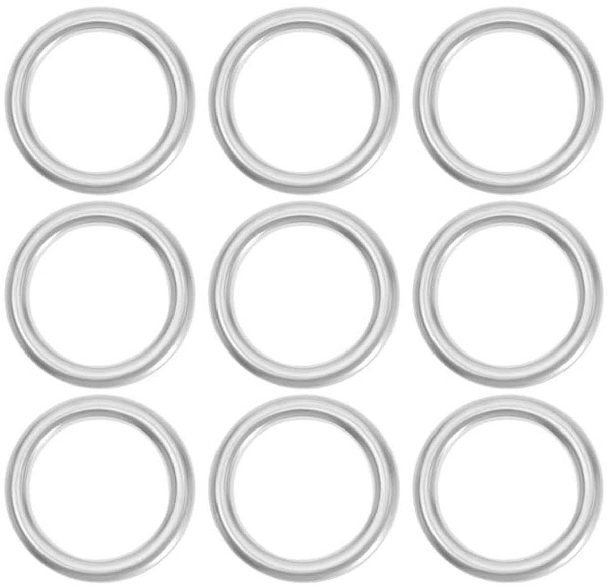 Dailygoods - Dailygoody - Olie Afvoer Plug Pakking - 25 Stuks - Aluminium - Vervangingsset voor VW Audi Skoda Porsche - Hoogwaardige Kwaliteit - Onderdeelnummer N0