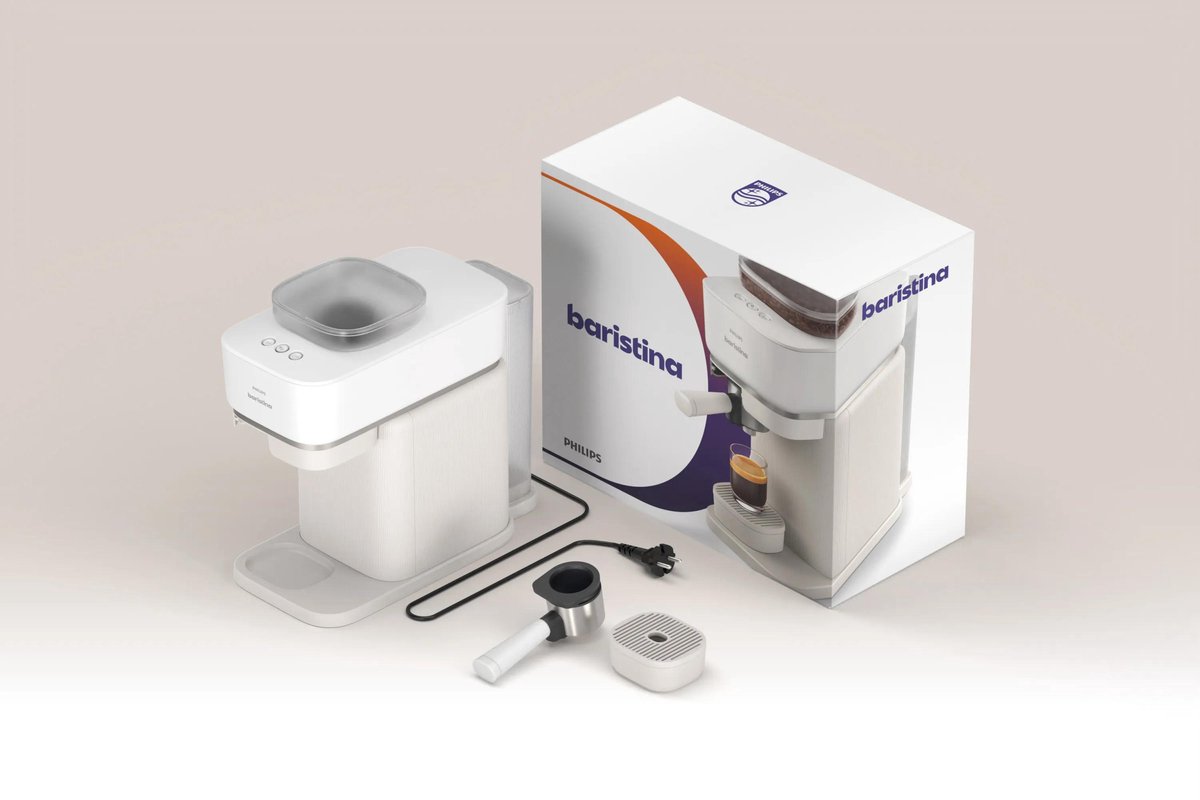 Philips Baristina - BAR300/00 - Espressomachine - Koffiemachine Met Bonen - Wit – foto 4