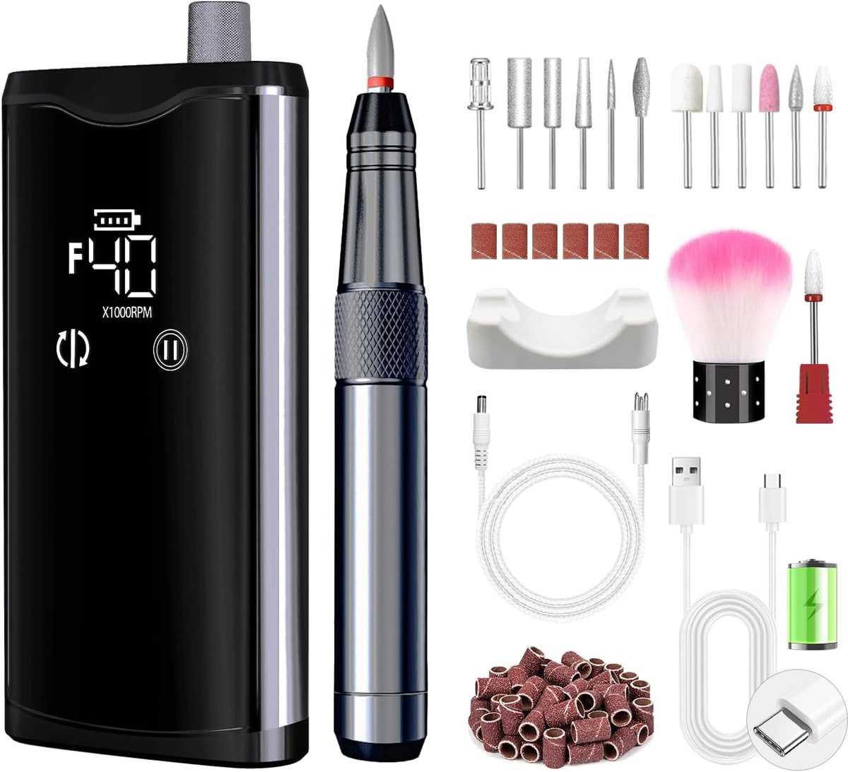 Nagelvijl elektrische- Nagelfrees - Manicure & pedicure - Verzorgingsproduct