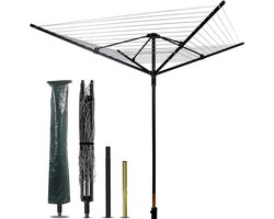 Droogmolen met Voet voor Camping & Thuis - Wasrek Staand - Droogrek Inklapbaar - Slim