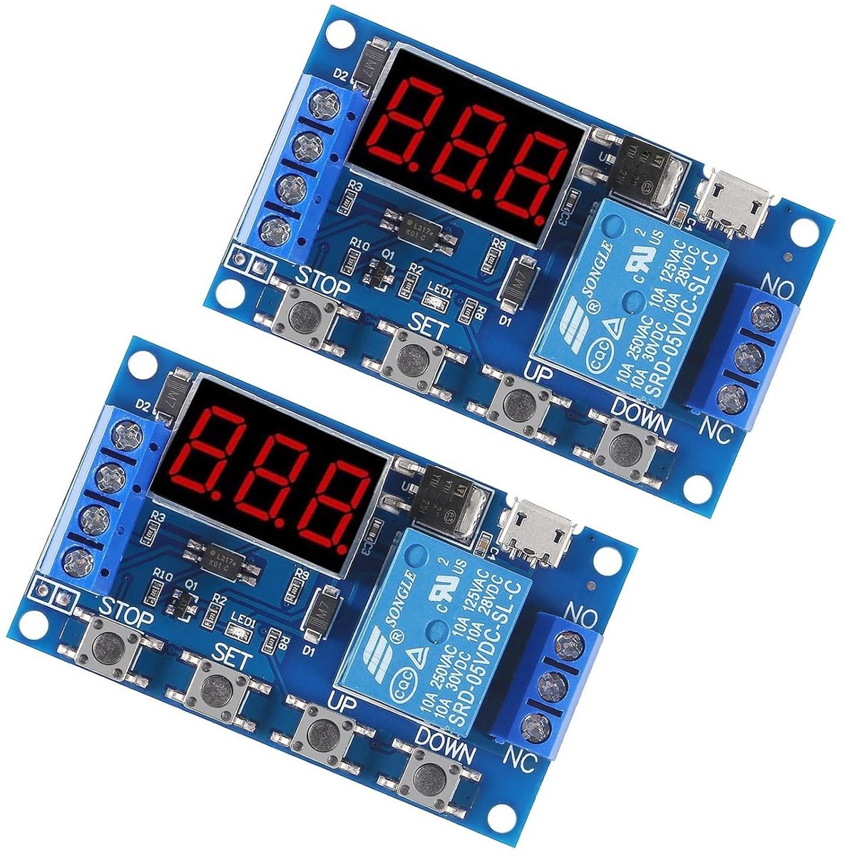 Dailygoods - Tijdrelais met LED-display en Triggercyclusvertraging