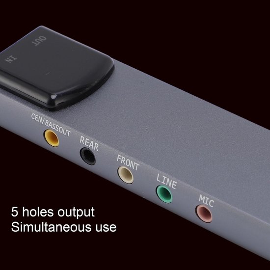 Dailygoods - Externe USB Geluidskaart met 5.1 Surround Sound van Dailygoods — afbeelding 4