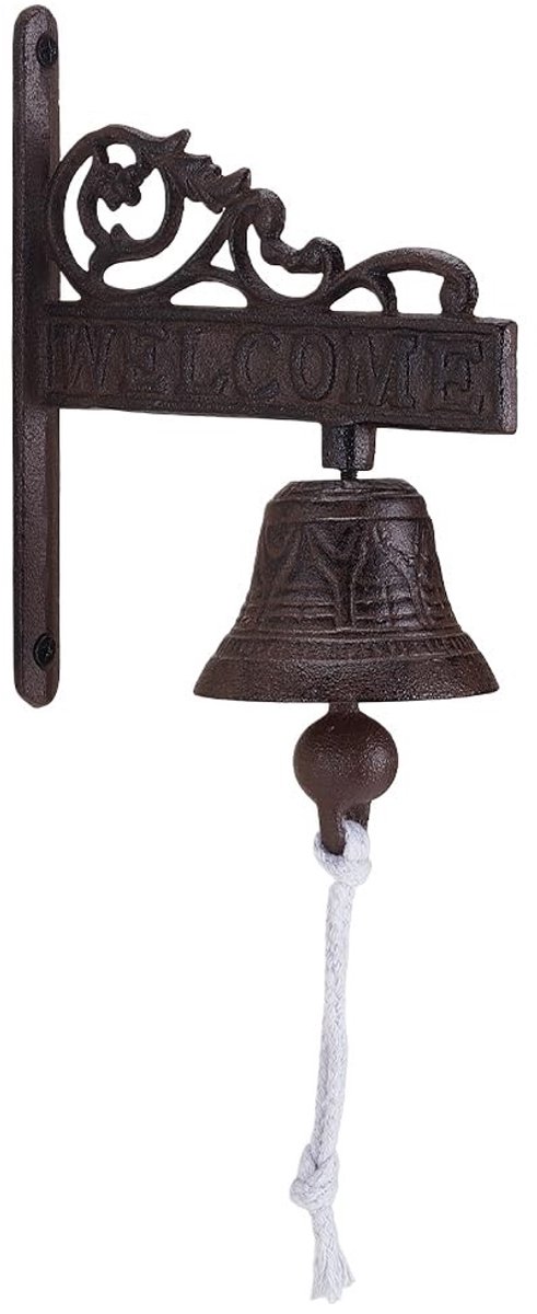 Dailygoods - Vintage Gietijzeren Welkom Deurbel voor Buiten