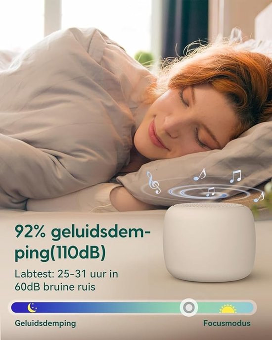 Draagbare White Noise Machine met 15 Geluiden en Timer — afbeelding 4