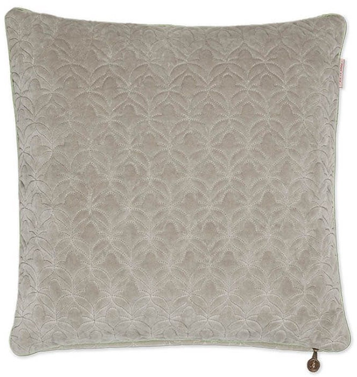 Pip Studio Quilty Dreams Vierkant Sierkussen Khaki (45x45 cm)