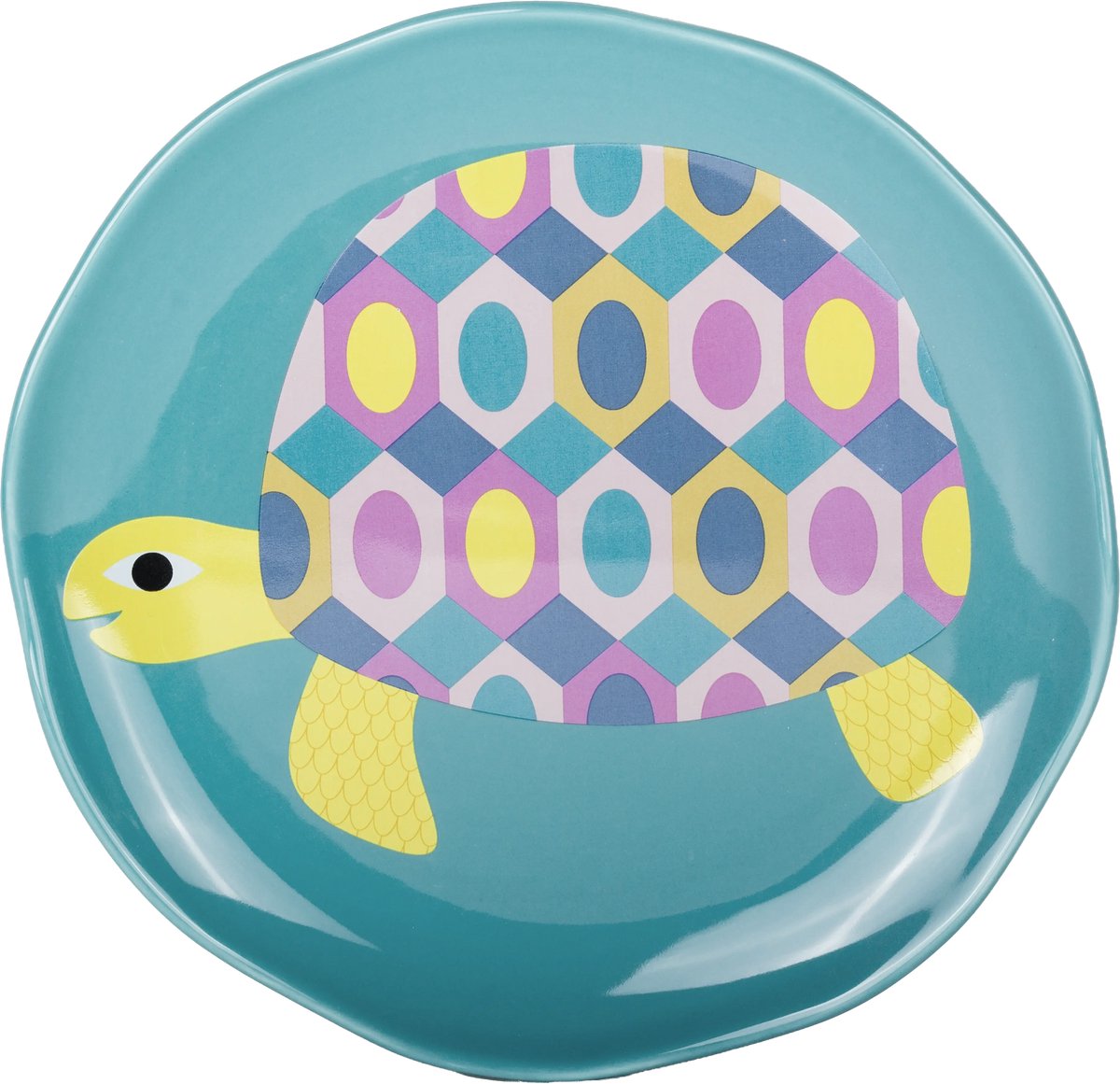 Kitsch Kitchen klein bord rond Sealife turtle