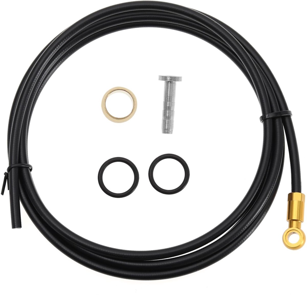 Dailygoods - Dailygoody - Fiets remolieleidingsset - Hydraulische schijfremslang kit - Zwart - Fietsaccessoires - Geschikt voor Shimano Deore - Inclusie...