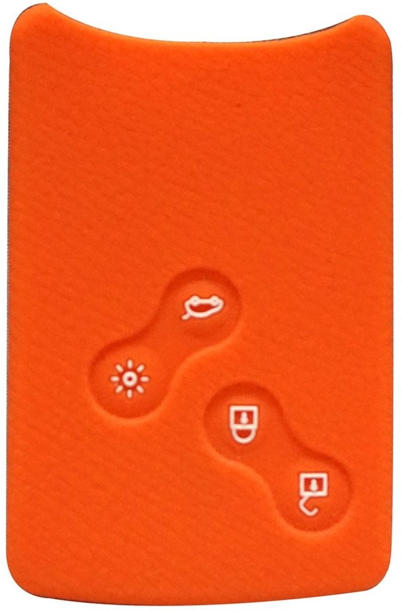 Dailygoods - Dailygoody - Siliconen Auto Smart Key Cover Case - Bescherming voor Sleutel - Oranje - Geschikt voor Renault - Hoogwaardige Materiaal - Perfecte Pasvorm