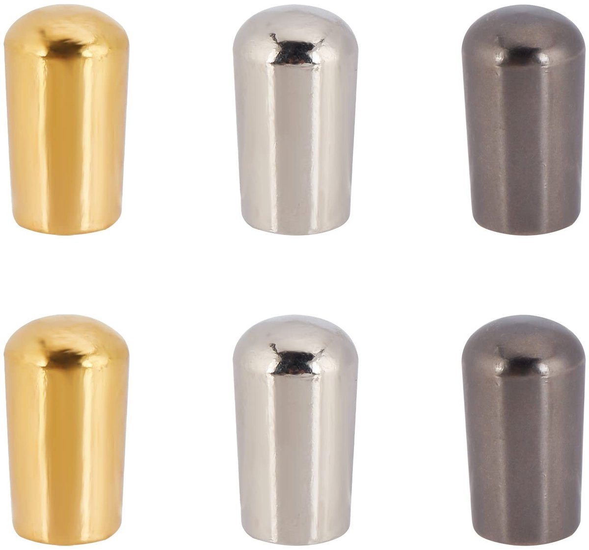Dailygoods - Dailygoody - 3-weg tuimelschakelaar - Gitaaraccessoire - Messing - Kleurvariaties - Pick-up schakelaar - Voor LP-gitaar - 6 stuks