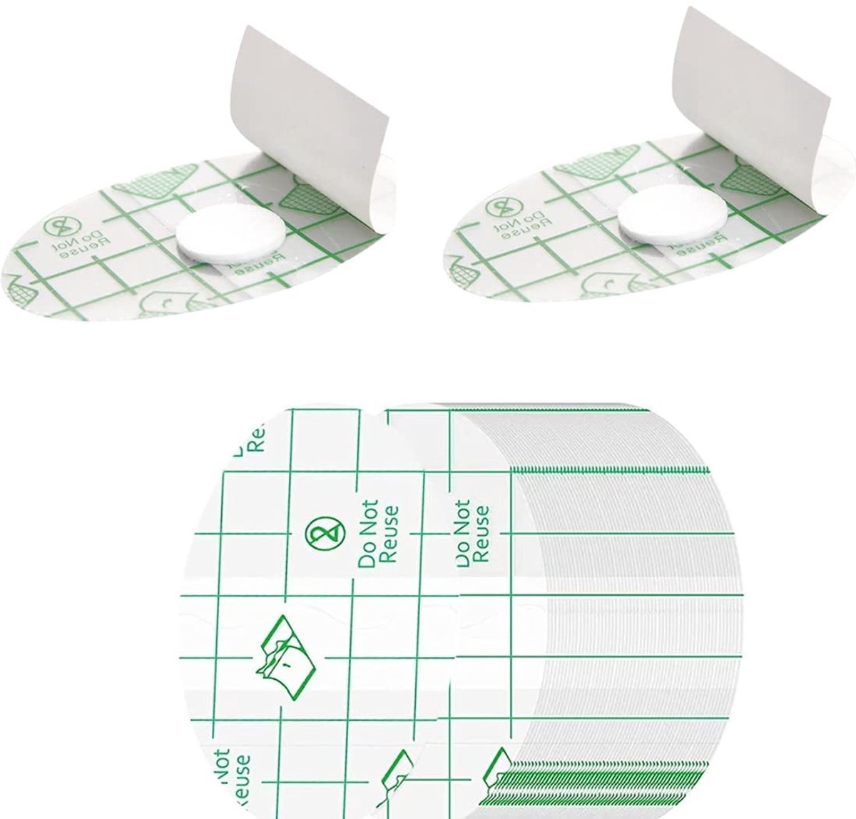 Dailygoody - Oorbeschermers - Transparante Oorbeschermers - Ultradun en Waterdicht - Bescherming tegen Blaren - Wegwerp en Anti-slijtage - Voor Douche