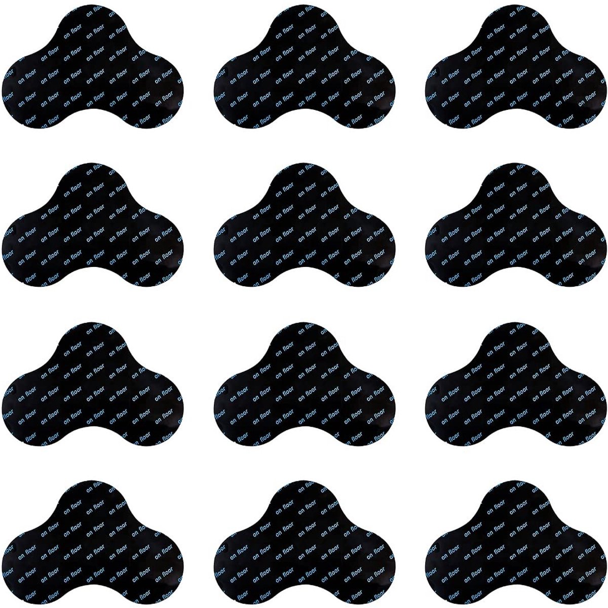 Dailygoody - Wasbare antislipmat - Herbruikbare tapijtsticker - Duurzaam en milieuvriendelijk - Set van 12 - Tapijt grippers - Geschikt voor elk tapij