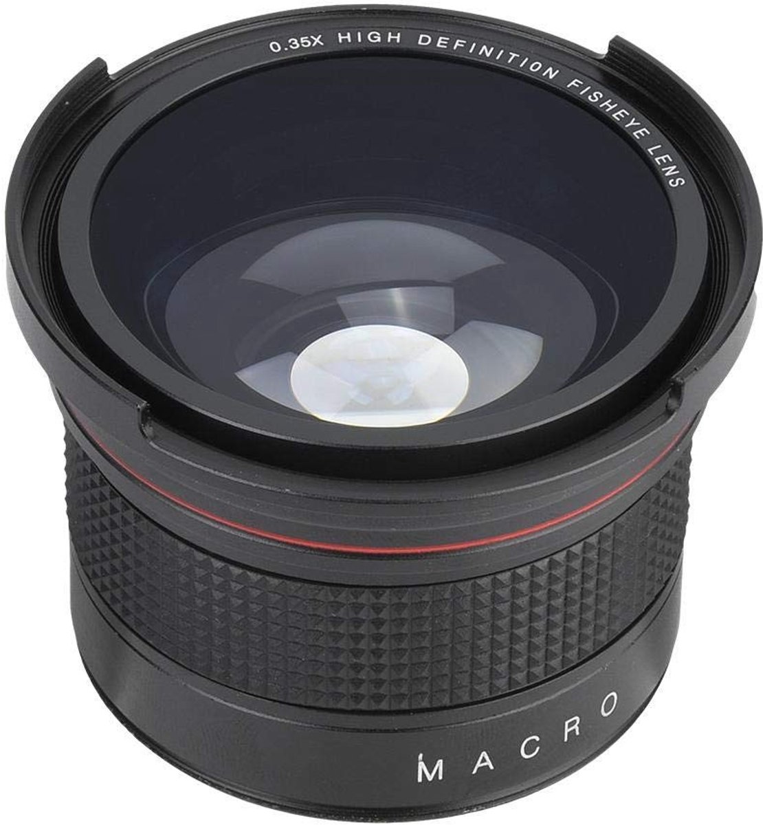 Dailygoody - OmGoods - Dailygoody - 58 MM 0.35X Fisheye Lens - Supergroothoeklens - Ideaal voor creatief fotograferen - Zwart - Geschikt voor Canon ...