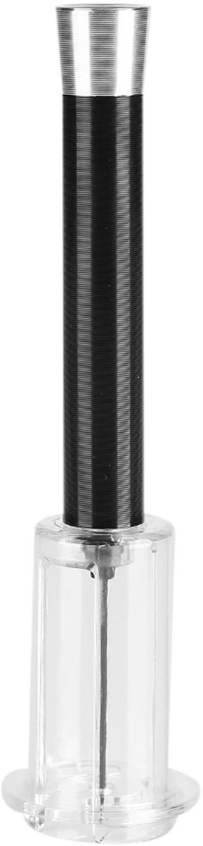 Dailygoods - Dailygoody - Multifunctionele Wijnflesopener - Kurkentrekker - Eenvoudig en snel - Zwart - Blikopener - Ideaal voor thuis en horeca - Aluminiumlegerin