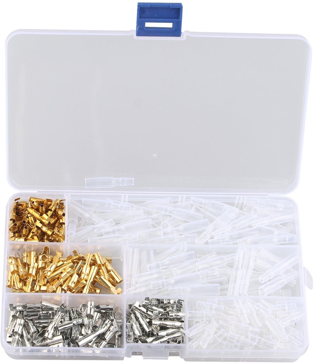 Dailygoods - Dailygoody - Bullet Connectors - 100 Sets voor Auto en Motor - Ideaal voor Signaaloverdracht - 3.9mm - Voor Truck en Voertuigen - Hoogwaardige Verbi