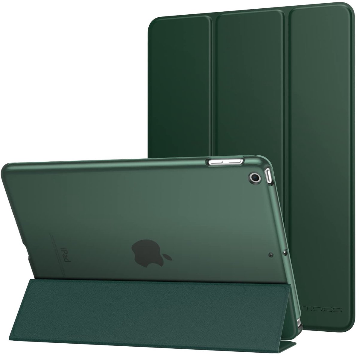 Dailygoody - iPad 9.7 Case - Slanke Lightgewicht Bescherming - Midnight Green - Smart Shell Cover - Auto Wake/Sleep - Geschikt voor iPad 9.7 2018/2017