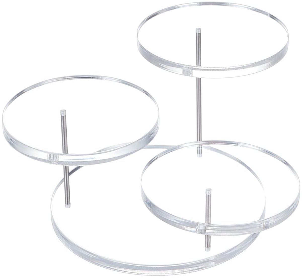 Dailygoody - Sieraden display stand - Acryl vinger ring riser - 3 tier - Helder - Ringen horloges armbanden - Creatieve presentatie voor collecti