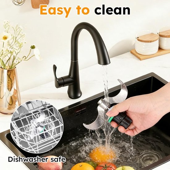 Dailygoods - Dailygoody - Deegmes - Kneedaccessoire - Roestvrij staal - Snelle reiniging - Geschikt voor Thermomix TM5 TM6 TM7 - Reservemengmessen van Dailygoods — afbeelding 2