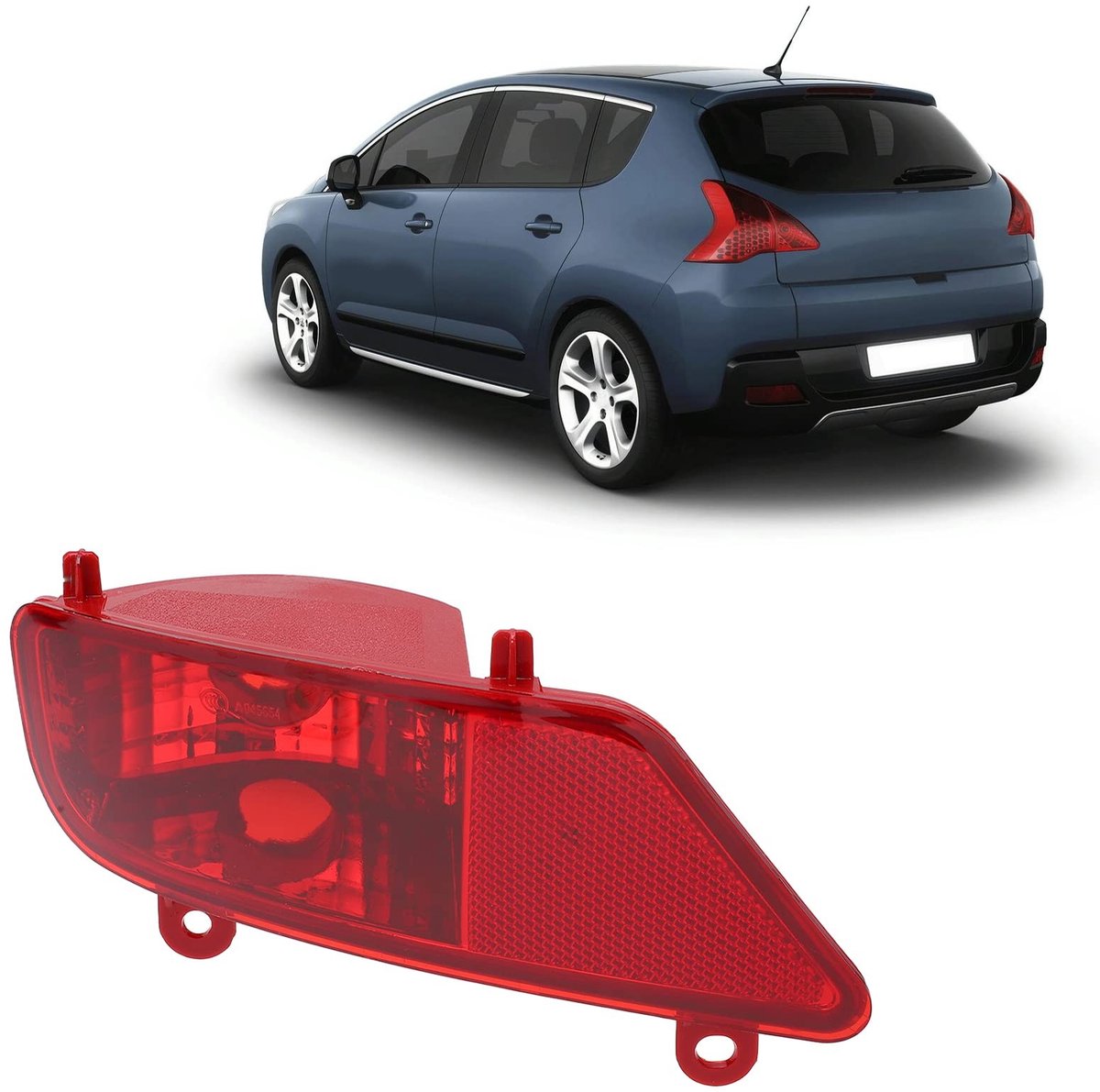 Dailygoods - Dailygoody - Auto Achter Mistlampset - Mistlampen voor Achterbumper - Hoogwaardige vervangingen - Rood - Compatibel voor 3008 en 5008 - Verhoog de zic...