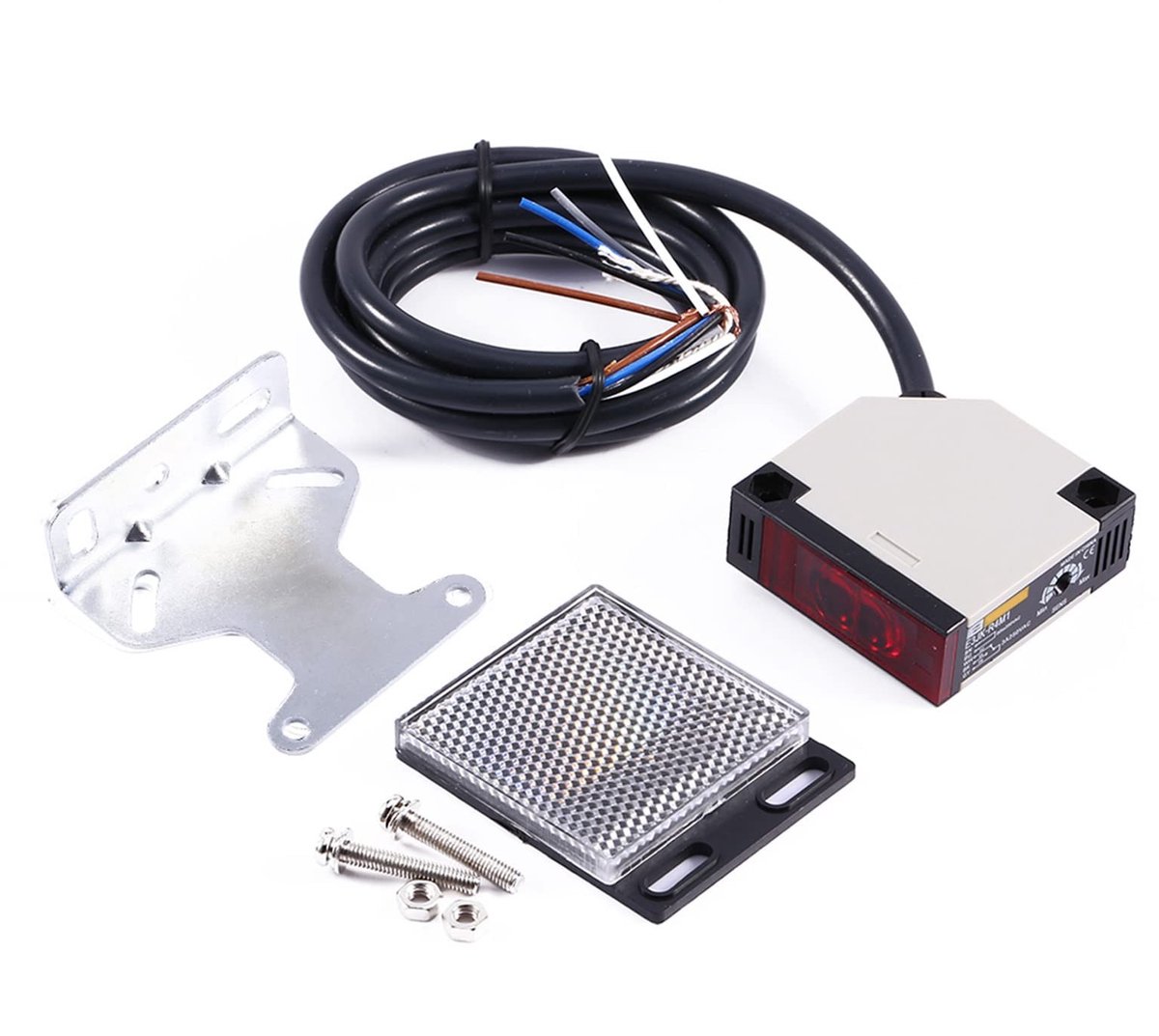 Dailygoods - Dailygoody - Lichtcel Fotocel - Reflecterende Lichtbarrière - Betrouwbare Sensor - AC 90-250 V - E3JK-R4M1 - Geschikt voor Diverse Toepassingen - Comp...
