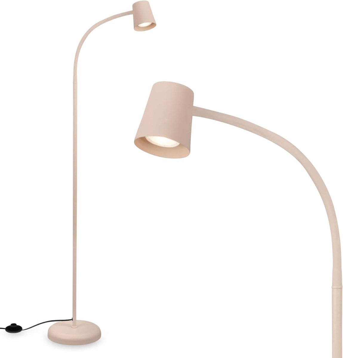 AHD® Booglamp - Vloerlamp - Lampenkap - Booglampen Dimbaar - Booglampen Staand Vloerlamp - Beige - 21cm x 21cm x 128cm