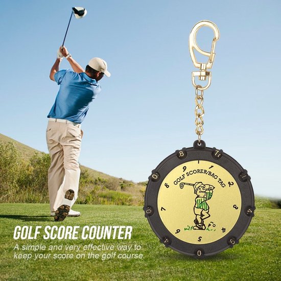 Dailygoods - Dailygoody - Golf Score Houden - Scoreteller 18 Holes - Draagbare Clip - Handige Wielen - Voor Wedstrijden - Competities van Dailygoods — afbeelding 2